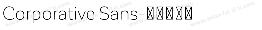 Corporative Sans字体转换